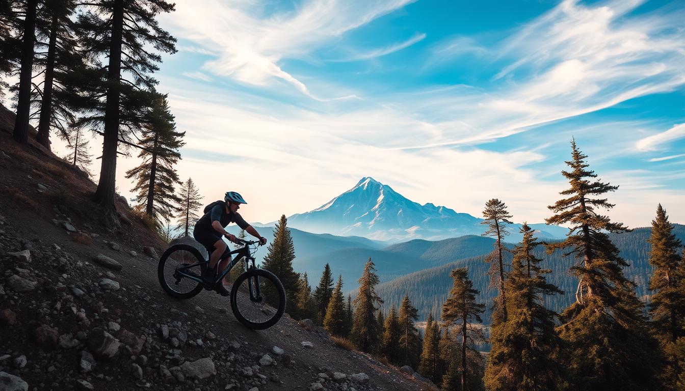 bike and mountain